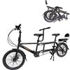 BGGFNZ Biciclette Tandem Pieghevoli Bici da Cruiser da Spiaggia per Adulti, Bici Tandem con Ruote da 20 Pollici, Biciclette Tandem Regolabili a 7 velocità Cruiser Bike
