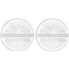 Dakine Round Scraper Stomp Pads - Clear White