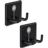 Fonowx Porta Racchette da Parete da 2 Pezzi. Porta Racchetta da Badminton con Gancio per Riporre Oggetti