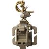Generic Clip porta attrezzi - fermo torcia elettrica, clip di fissaggio multiuso per zaino, pala ingegneristica, piccozza da ghiaccio, da trekking per emostatici bastoni da passeggio