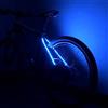 LearnLyrics Luce da Guida Premium, Luce a Fune per Telaio per Bici alimentata a Batteria Durevole, luci per Raggi per Bicicletta Impermeabili, luci per Bici a LED Multicolori, Raggi per Bici Luminosi