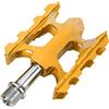 Adfaga WAKE Bicicletta 3 Cuscinetti Pedale in Lega di Alluminio Durevole Mountain Bike Cuscinetti Pedali Leggeri Lavorati a CNC con Albero in Acciaio al Cromo Molibdeno per Bici da (Oro)