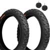 ECOVELO 2 COPERTONI Deestone 20x1.90 (47-406) +2 CAMERE | PNEUMATICI NERI PER MOUNTAIN BIKE BICI BICICLETTA DA BAMBINO