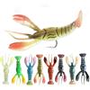 MAICOLA 8 esche morbide da pesca per gamberetti, lobster Claw, esche artificiali Swimbait, 9,5 cm/6 g, morbide esche artificiali per acqua dolce