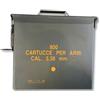 EXPO ARMY AMERICAN STORE Cassetta Porta Munizioni 800 Colpi, Militaria - Scatola Metallo a Tenuta Stagna 25x27,5x14 CM per Cartucce da Caccia in Stile Militare, Accessori Tattici da combattimento - Baule in Ferro
