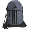 adidas Unisex Alliance 2 Sackpack Bag, Twill Onix Grigio/Nero, One Size, Alliance Sackpack - Zaino con coulisse per uomo e donna