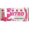 Nitro All Levels White Out 70 Compression High Velocity White Hot Core Long Distance Golf Balls USGA Approved-Total of 15-Hot Pink