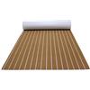 Generic Eva Finto Teak Sintetico Marino Barca Adesivo Tappeto Marino per Barca Antiscivolo Tappeto Barca Tech Moquette Nautica da Esterno Tappetino Antiscivolo per gommone Kayak Yacht,240x120x0.6cm