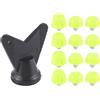 Clyictz 12 tacchetti per scarpe da calcio, filettate M5, 7 mm, 10 mm, antiscivolo, facili da usare, colore verde