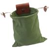 Pegciuho Borsa Da Foraggiamento per Esterni con Passante in Pelle PU E Chiusura a Coulisse per Accessori per La Raccolta di, Multifunzionale, 21,6 X 20,1, Verde
