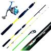 Pescasubito.com Combo Pesca Seppia Canna 2,10Mt Mulinello con Filo Seppie Calamaro Barca