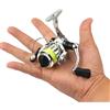 Gaderth Mulinello da pesca micro compatto, mini ruota da pesca tascabile in metallo, rapporto di trasmissione 4,3: 1, piccolo mulinello da pesca, 2+1BB cuscinetti, mulinello da pesca per pesca d'acqua
