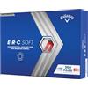 Callaway Erc - Pallina da golf morbida 2023, colore bianco, con supporto per allineamento