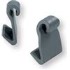 Nautica DDR srl Gancio per Gommoni Aperto - Fissaggio Copribattelli - per Corda Elastica Ø 6-8-10 mm - Accessori per Gommone Barca Kayak Canoa(Grigio RAL7046)