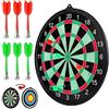 Fukamou Gioco per bambini con freccette magnetiche - Set di giochi da tavolo a due lati,Bersaglio per freccette con rullo portatile sicuro, set di freccette con punta morbida magnetica per sport su