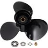 maXpeedingrods 14 X 11 Alluminio Barca Elica per Motori Mercury 60 75 90 100 115 CV, 15 Denti Spline 3 Pale, DX, Parti N° 48-77338A45