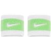 Nike Swoosh Writbands Coppia Polsini Tergisudore Tennis Spugna (WHITE/VAPOR GREEN/WHITE)