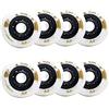HJGHY 8Pack 85A, Ruote, Ruote Pattinaggio Roller, Ruote per Pattini in Linea Ruote di Ricambio per Scooter Speed Skate,Bianca,80mm