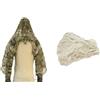 Generic Sniper Camouflage Combat Ghillie Suit Foundation Outdoor Shooting Caccia FAI DA TE Ghillie Jacket Set con filato (colore: CP kaki, taglia: taglia unica)