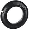 Eawfgtuw Corona adattatore di conversione per sterzo conico per bicicletta, in lega di alluminio, forcella per bici da corsa, diametro esterno 30 mm, diametro esterno 39,8 mm, nero (C)