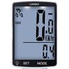 SIUKE Computer da bici wireless Schermo LCD multifunzionale Computer da bicicletta Mountain bike Tachimetro Contachilometri IPX6 Impermeabile Ciclismo Temperatura misurabile Cronometro Accessori per