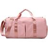 Elonglin Duffel - Borsa sportiva con scomparto per scarpe separato, borsa da viaggio, impermeabile, grande capacità, per palestra, piscina, fitness, vacanze, borsa a tracolla Rosa chiaro