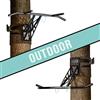 PULLUP & DIP Sbarra per Trazioni e Dip Parallele, Barra Trazioni Portatile, Sbarra Pull-Up, Montabile su Alberi e Pali in Giardino, OUTDOOR (montaggio su un albero/post)