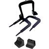 Baoblaze 3Pcs Cancelli per Putting da Golf, Cancelli per Putter Attrezzatura da Allenamento per Il Golf, Cancelli per Metallo, Porta per Putter, 2 Basi