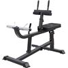 Gorilla Sports® Panca per Polpacci - 126 x 61 x 100 cm, Regolabile in Altezza in 5 Posizioni, con Supporto per Dischi Pesi da 30mm e 50mm, 2 Chiusure a Molla, Nero - Calf Machine, Palestra, Fitness