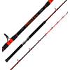 FALCON Canna Da Pesca Black Phantom Classic, Trolling, Traina, Live Bait, Dimensioni 6'6'', 30lb potenza