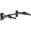 GORILLA SPORTS® Barra per Trazioni - per Parete, Antiscivolo, con/senza Banda Resistenza, Max 350kg, Acciaio, Nero/Bianco - Pull Up Bar, Sbarra di Sollevamento, Multifunzione (Set Trazioni Bianco)