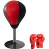 rockible Sacco da Boxe da Tavolo Pallone da Punch Regali per Il Ringraziamento da Banco Sacco da Boxe Facile da Installare Speed Ball con Guanti per Bambini