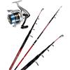 Generico Kit Pesca - Evoluzione Canna da Pesca Beach Ledgering 4.20 mt 130 gr + Mulinello Surfcasting Dayton 8000
