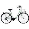 CLOOT Bicicletta Passeggiata Relax 28 Urbana con Cestino Portapacchi Cambio 6 Velocità, Telaio Basso Comodo Stile Classico Comfort Quotidiano Uso Città Leggero Design Elegante Uomo Donna 160-183 cm
