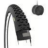 ECOVELO COPERTONE 24 X 1.95 (50-507) + CAMERA PNEUMATICO 24" NERO PER MTB BICICLETTA MOUNTAIN BIKE BICI