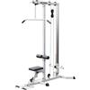 GORILLA SPORTS® Lat Machine - 2 Barre Pulley, Regolabile, Carico Massimo: 280 kg, Nero / Bianco - Pulley Machine da Palestra Casa, Home Gym, Macchina Multifunzione Palestra, Attrezzature