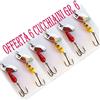 generico Cucchiaino Rotante Artificiale Pesca Spinning kit Trota Fiume Lago G.6