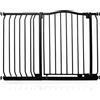 Safetots Cancelletto di Sicurezza con Parte Superiore Incurvata, 107cm - 116cm, Nero Opaco, Montaggio a Pressione, Cancelletto per Bambini per Porte, Corridoi e Spazi Stretti, Barriera di Sicurezza