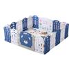 Nine point nine Box Bambini, Recinto per Bambini, Box Neonato con Materassino Grande Interni ed Esterni, Infantile Centro Attività Parco Giochi per Bambini con Schiuma Anticollisione (16+2)
