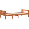 vidaXL Letto Bambini senza Materasso Marrone Cera 80x200 cm Legno Pino, letto singolo, letto a mezza piazza per bambini, letto in legno