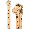 Krmoau Metro per bambini, righello di misurazione montato a parete, in legno, misurazione 'altezza con animale, per la parete, per misurare i bambini