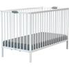 Webaby - Lettino neonato/bambini pieghevole legno 60x120 Bianco FLEX - Faggio natural |124 x 64,5 x 81 cm|Lettino da viaggio|Faggio massello|Trasportabile