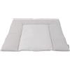 ULLENBOOM ® Fasciatoio 85x75 cm Cialda Piqué Grigio (Made in EU) - Fasciatoio Lavabile e adatto per il viaggio, Rivestimento: 100% Cotone OEKO TEX, Fasciatoio 75x85