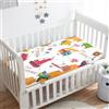 Treer Lenzuola con Angoli per Lettino, Veicoli 3D Neonato Coprimaterasso Letto Singolo Bebè Bambino Morbide e Traspiranti, per Materassi Standard per Culle e Bambini (Carriola,120x60x20cm)