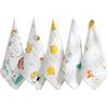 QUXVUIS Bavaglini in cotone assorbente Colori multipli morbidi e appiccicosi Asciugamano quadrato piccolo in puro cotone spesso spesso per l'ambiente e la salute, Stile casuale, 25 * 25 cm