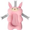 Spacnana Cuscinetto per Sospensione per Bagnetto Contenuto Elastico Antiscivolo Forniture per Lavaggio Neonato Cuscinetto per Sospensione per Bagnetto (Coniglio dalle orecchie lunghe rosa)