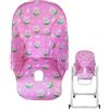 Xiixuuj Cuscino per seggiolone, per sala da pranzo, per bambini, in pelle PU, rivestimento di ricambio per Peg-Perego Siesta Zero3 Baoneo Kosmic Ja-né