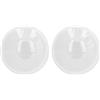 Spacnana Raccoglitore di Latte in Silicone, 2 Pezzi Collettore per Seno Tazze Allattamento Riutilizzabili, for Perdite di Latte Materno