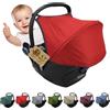BambiniWelt by Rafael K. Parasole parasole per seggiolino auto compatibile con Maxi Cosi Cabrio Fix Gruppo 0 + GP (rosso mélange)