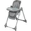 Bebeconfort Olea, seggiolone, 0-3 anni, 0-15 kg, regolabile in modo continuo, 9 posizioni di altezza e 3 angoli di inclinazione, facile da pulire, 4 ruote girevoli, compatto pieghevole, Mineral Gray